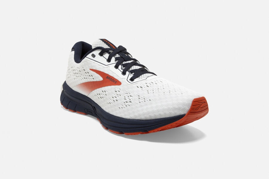 Brooks Running Shoes - Anthem 3 Road Mens - White/Red - KCT-782956